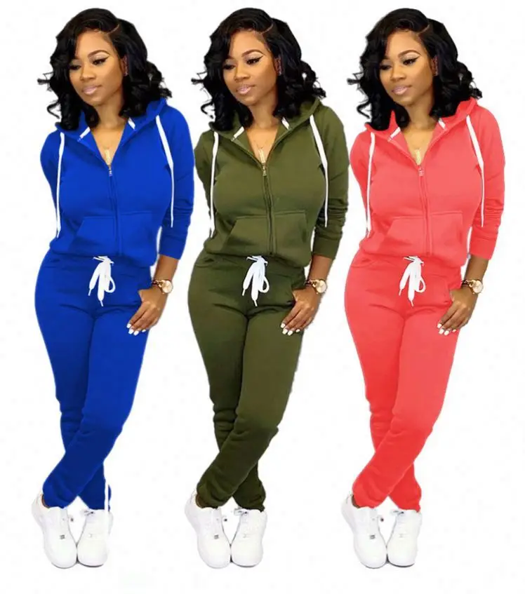 Autumn 2020 2 Pc Outfits Jogger Pants Women Hoodies Elastic Waist Sweatshirts Two Piece Sets
Autumn 2020 2 Pc Outfits Jogger Pants Women Hoodies Elastic Waist Sweatshirts Two Piece Sets