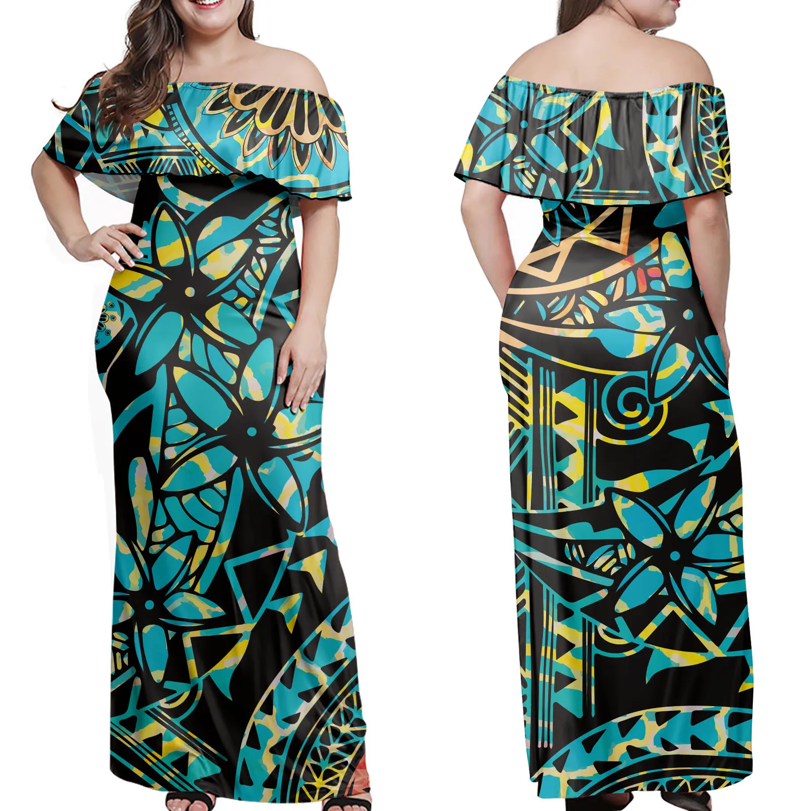 Hot Sale High Quality Fashion Women Ladies Elegant Printing Off Shoulder Long Maxi Casual Dress 
Hot Sale High Quality Fashion Women Ladies Elegant Printing Off Shoulder Long Maxi Casual Dress