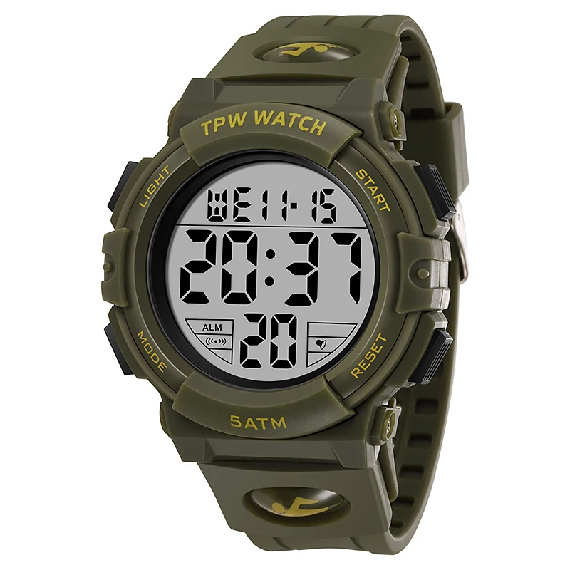 5 ATM Waterproof Diver Unsex 2024 New Designers Sport Digital Watch With Date Calendars
5 ATM Waterproof Diver Unsex 2024 New Designers Sport Digital Watch With Date Calendars