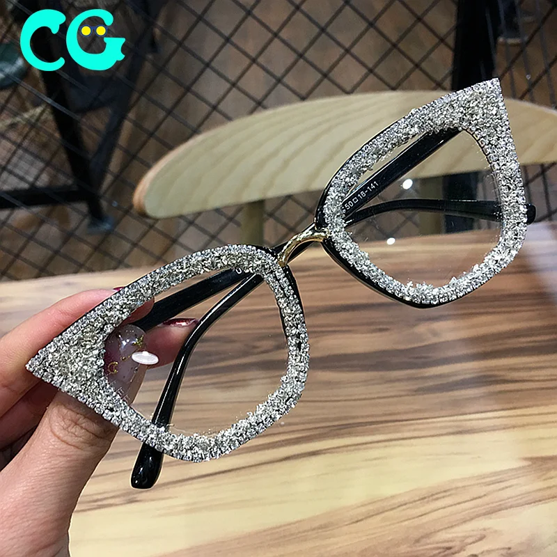 Vintage Cat Eye Sunglasses Women Bling Diamond Men Female Sun Glasses Cateye Bling Luxury Metal Glasses Clear Lens Eyewear Gafas, Picture
Vintage Cat Eye Sunglasses Women Bling Diamond Men Female Sun Glasses Cateye Bling Luxury Metal Glasses Clear Lens Eyewear Gafas, Picture