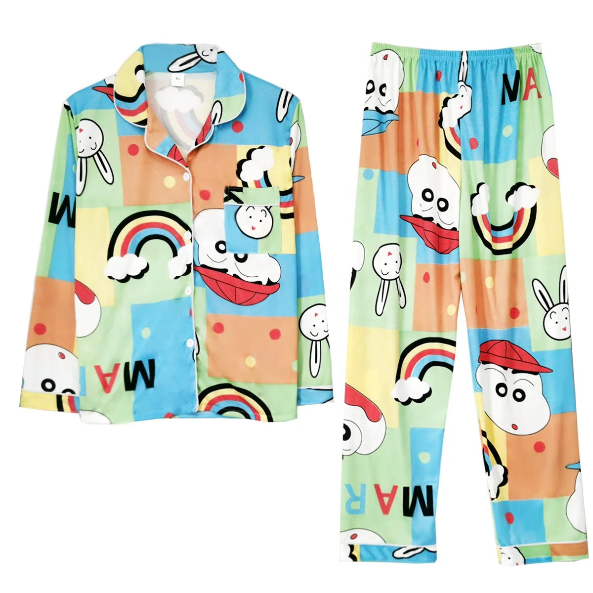 Lapel cardigan suit cross-border wholesale new style two-piece set beautiful women's home clothes women's pajamas spring and aut
Lapel cardigan suit cross-border wholesale new style two-piece set beautiful women's home clothes women's pajamas spring and aut