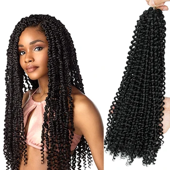 Dropship 18 Inch 6packs Water Wave Hair Bundles Synthetic Crochet