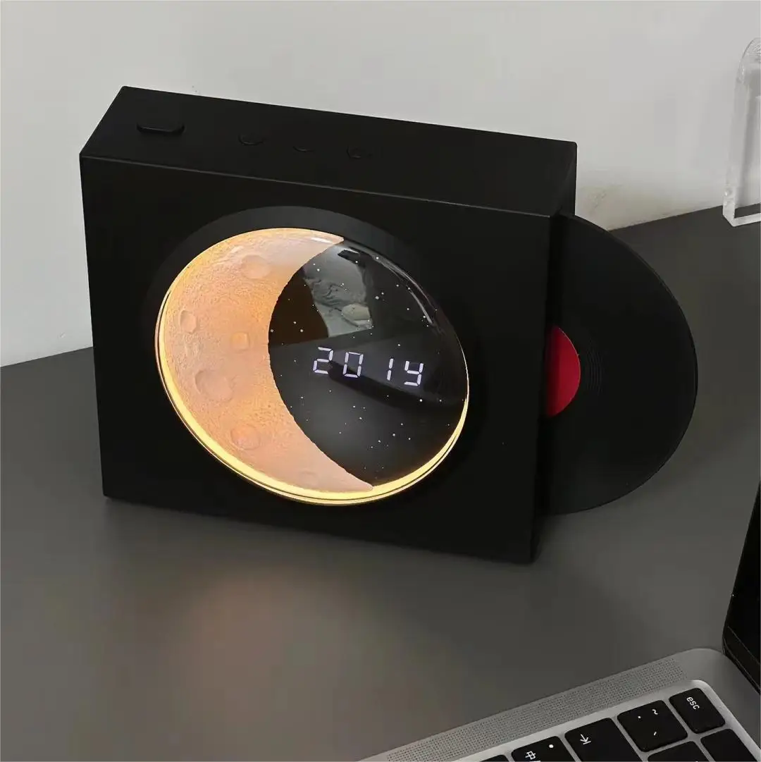 Home Decor LED Night Light with Time Display Portable Record Moon Lights Battery Gifts Bluetooth Speaker Table
Home Decor LED Night Light with Time Display Portable Record Moon Lights Battery Gifts Bluetooth Speaker Table