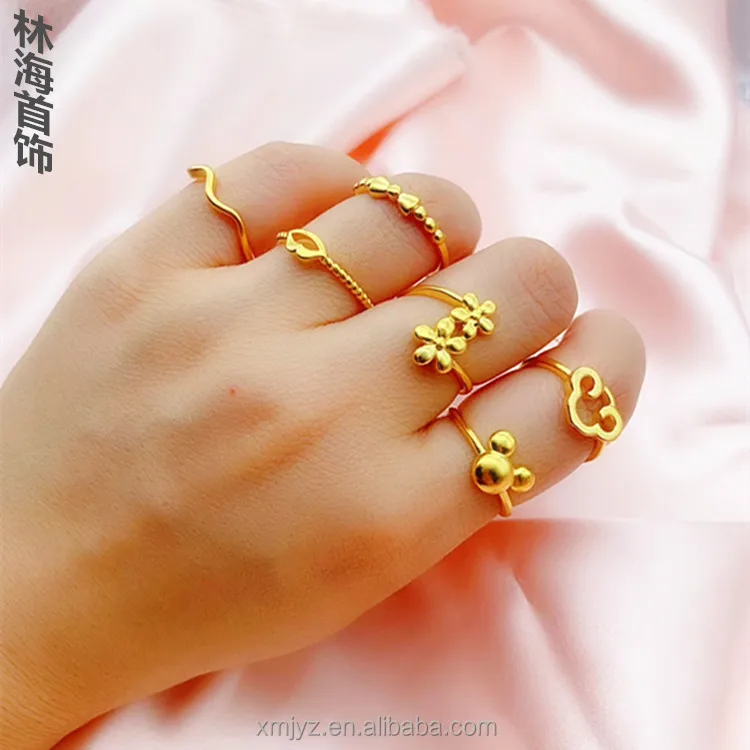 Brass Gold Plated Couple Rings Exquisite Craft Imitation Gold Couple Rings Men And Women Jewelry
Brass Gold Plated Couple Rings Exquisite Craft Imitation Gold Couple Rings Men And Women Jewelry