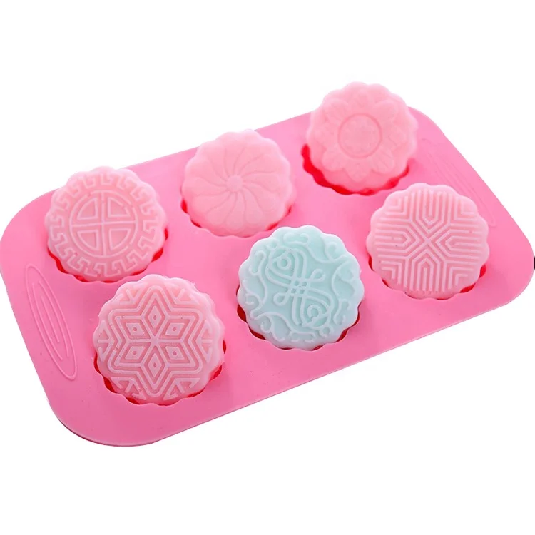 Wholesale price 6 cavity round mooncake mold flower shaped handmade soap mould, Picture colors any pantone color can be customized
Wholesale price 6 cavity round mooncake mold flower shaped handmade soap mould, Picture colors any pantone color can be customized