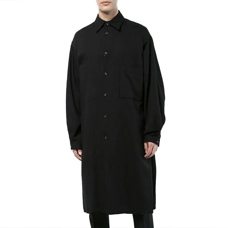Men's black Long Sleeve Shirt Simple Casual Shirt Cotton Shirt Bottomed Long Sleeve
Men's black Long Sleeve Shirt Simple Casual Shirt Cotton Shirt Bottomed Long Sleeve