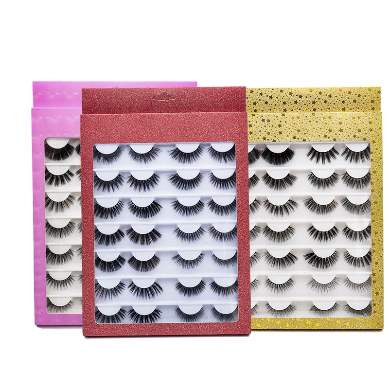 3D thick and slender can be customized logo packaging box 14 pairs of eyelashes mink false eyelashes
3D thick and slender can be customized logo packaging box 14 pairs of eyelashes mink false eyelashes