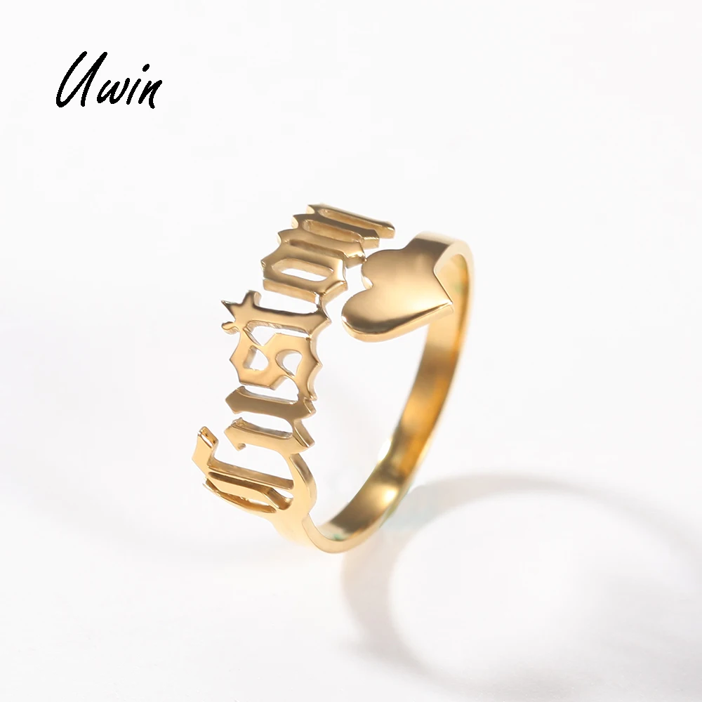 Customise Stainless Steel Name Plate Adjustable Rings Personalized Name Initial Ring Wholesale Rapper Jewelry, Gold color / silver color/ rose gold
Customise Stainless Steel Name Plate Adjustable Rings Personalized Name Initial Ring Wholesale Rapper Jewelry, Gold color / silver color/ rose gold