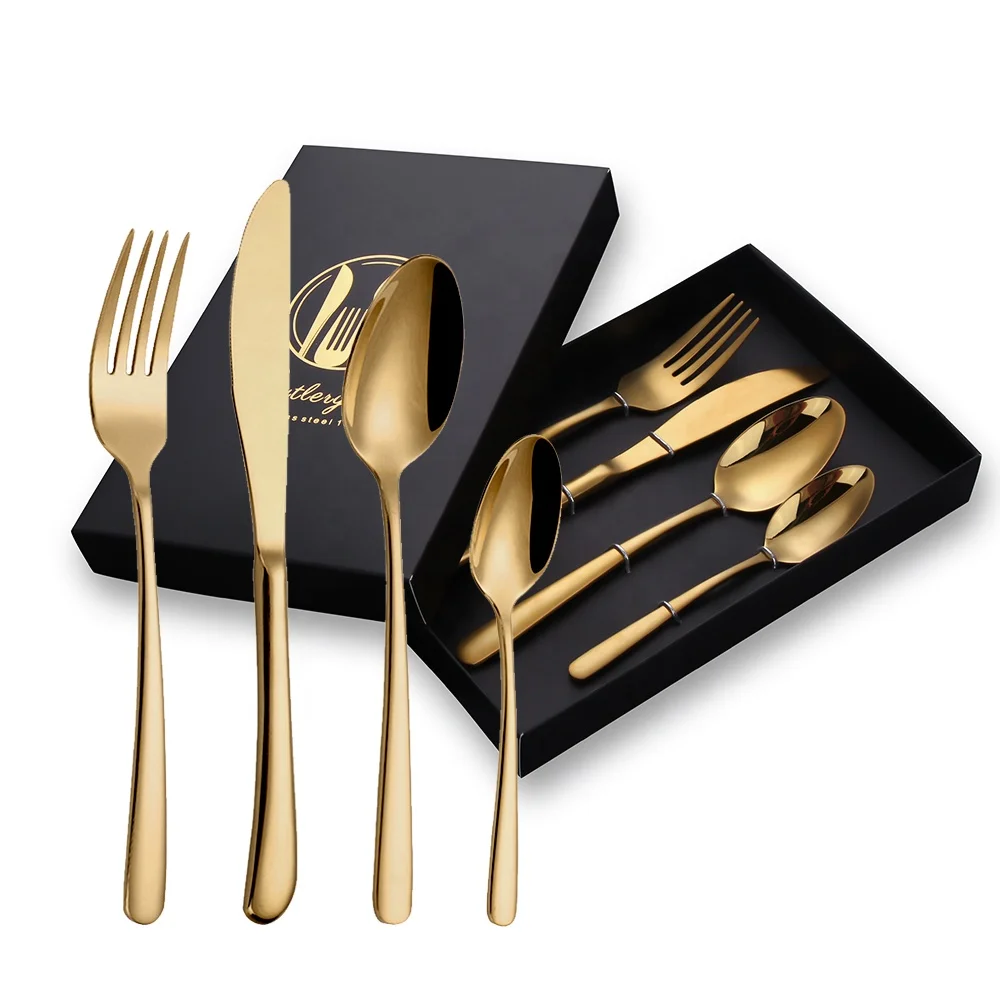 4/5 Piece In Stock Silverware Set Flatware Gift Silver Gold Metal Stainless Steel Cutlery Gift Set With Gift Box, Silver, gold, rose gold, black, colorful
4/5 Piece In Stock Silverware Set Flatware Gift Silver Gold Metal Stainless Steel Cutlery Gift Set With Gift Box, Silver, gold, rose gold, black, colorful