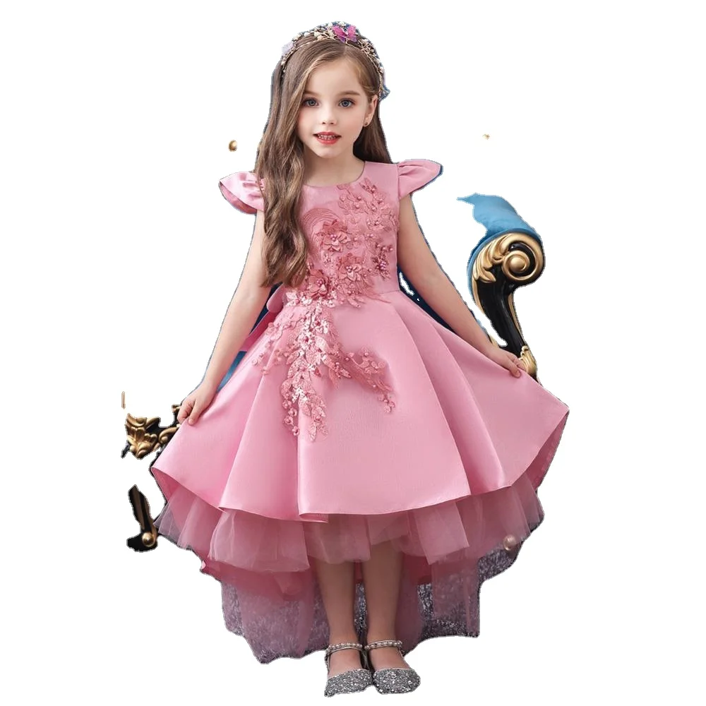 European style Applique Lace Princess Dress Birthday Party dress pink girl Dresses
European style Applique Lace Princess Dress Birthday Party dress pink girl Dresses