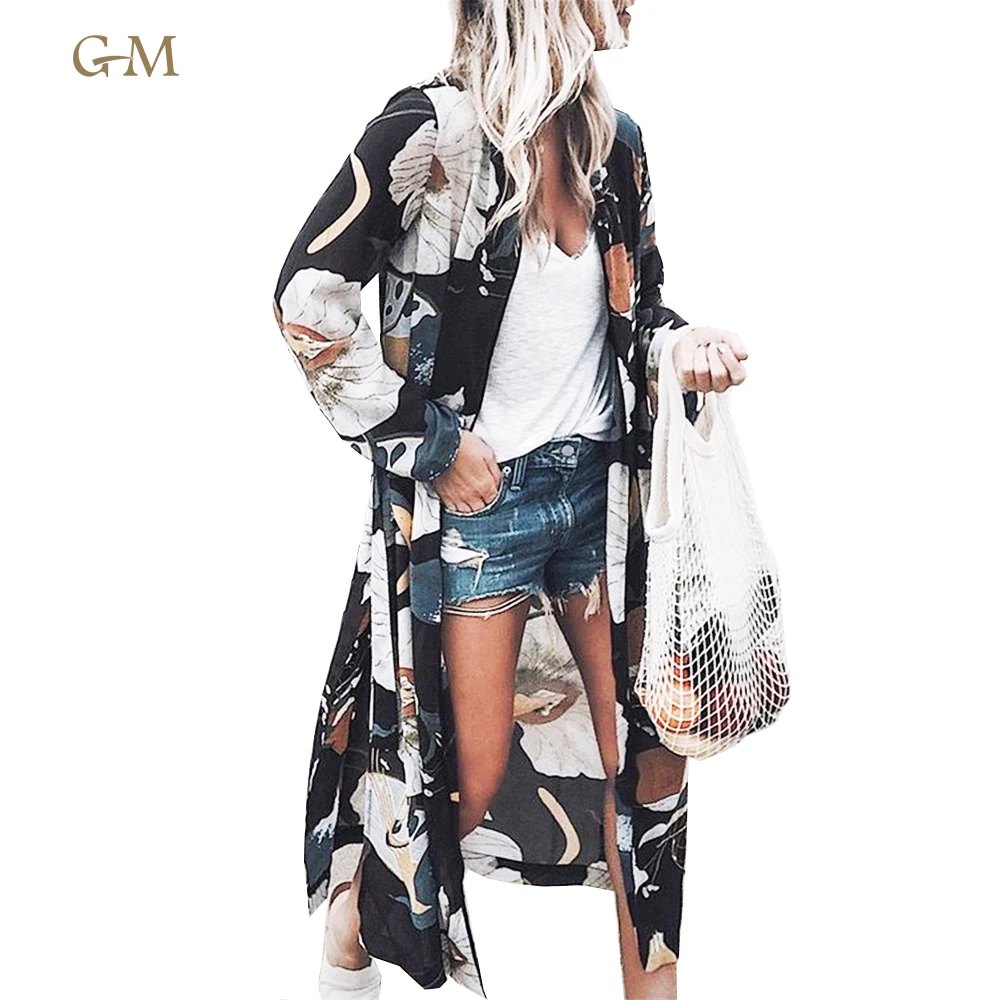 Lady chiffon long bikini swimsuit cover up floral print boho beach wear party dress
Lady chiffon long bikini swimsuit cover up floral print boho beach wear party dress