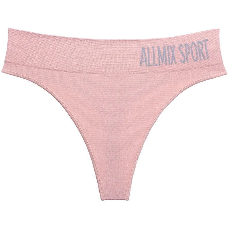 Hot Sale Sexy Panties Women Wide Waist Seamless Underwear Sports Fitness Letter Mid-waist T-back Briefs Thongs, 5 colors
Hot Sale Sexy Panties Women Wide Waist Seamless Underwear Sports Fitness Letter Mid-waist T-back Briefs Thongs, 5 colors