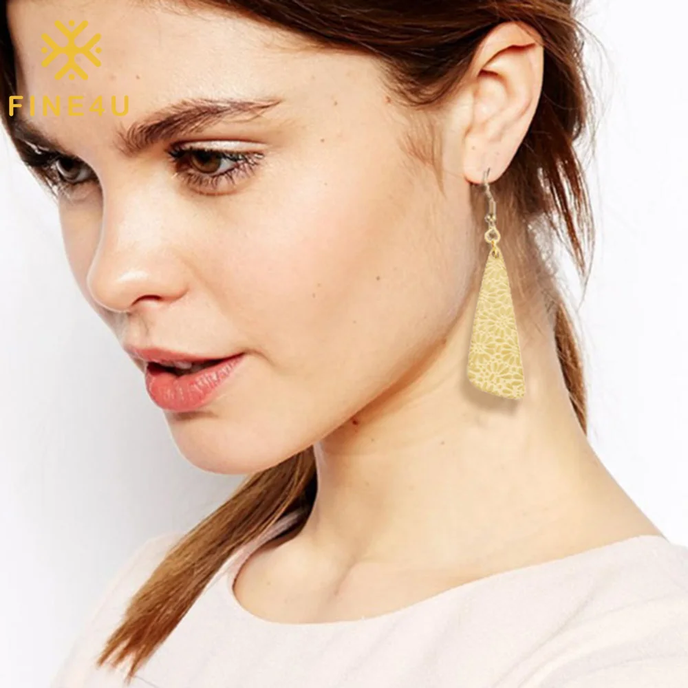 New Irregular Geometric Fan Female Gold Plated Designer Flower Vintage Fashion Drop Earrings For Women
New Irregular Geometric Fan Female Gold Plated Designer Flower Vintage Fashion Drop Earrings For Women