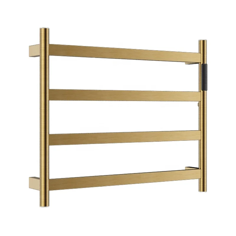 Stainless Steel Golden Finishing Electric Towel Radiator Heated Warmer with Timer and Temperature Control
Stainless Steel Golden Finishing Electric Towel Radiator Heated Warmer with Timer and Temperature Control