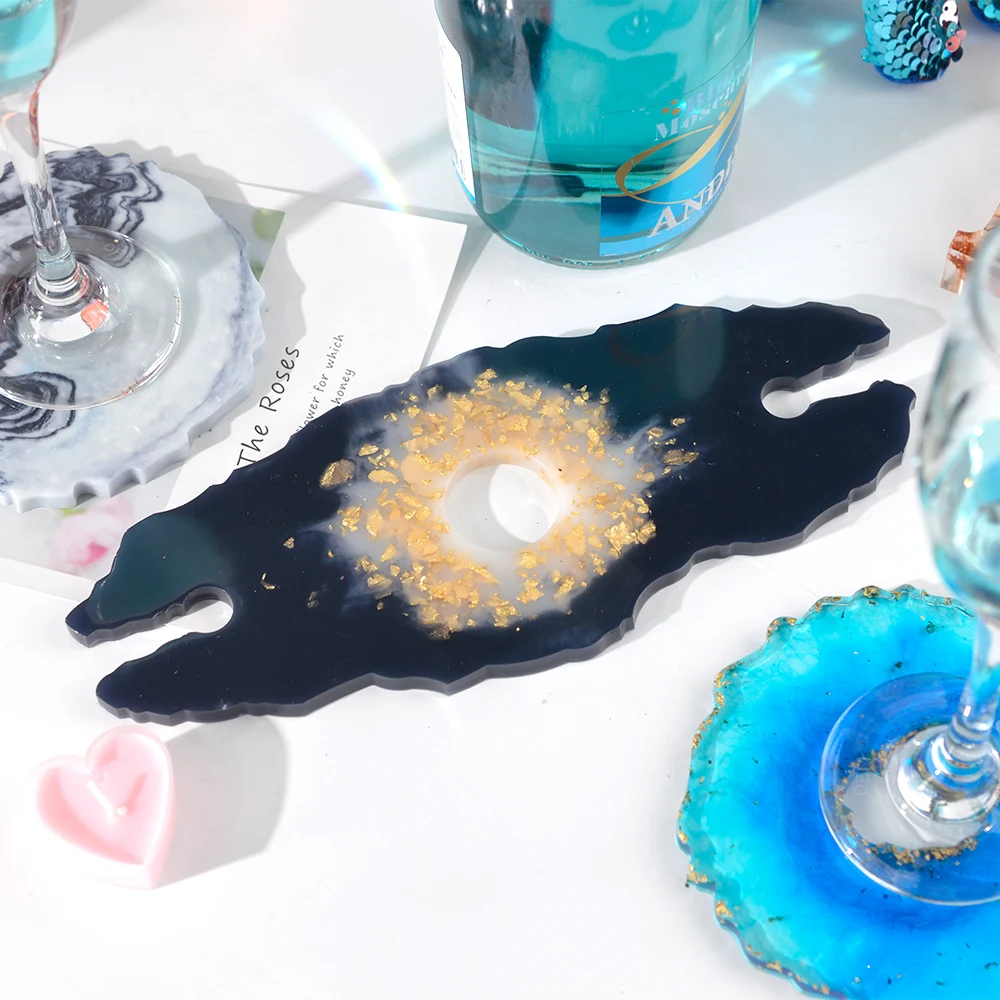 3Pcs DIY Crystal Epoxy Resin Mold for Wine Glass Shelf Tray Mould Coaster Irregular Coaster Mold Coaster Wine Plate Mold
3Pcs DIY Crystal Epoxy Resin Mold for Wine Glass Shelf Tray Mould Coaster Irregular Coaster Mold Coaster Wine Plate Mold