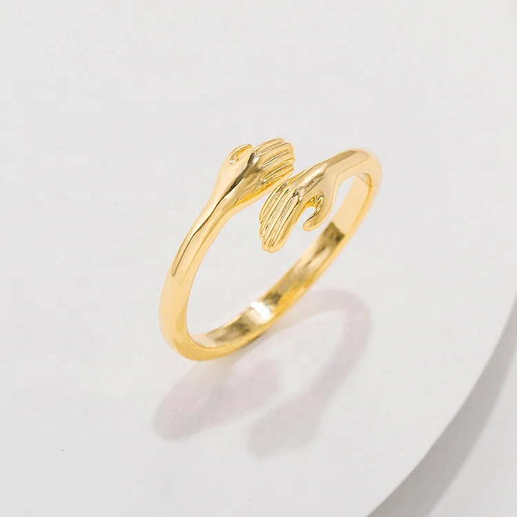 Special new design brass 18K gold plated vintage hug gesture adjustable rings for women gift jewelry, As the pic show
Special new design brass 18K gold plated vintage hug gesture adjustable rings for women gift jewelry, As the pic show