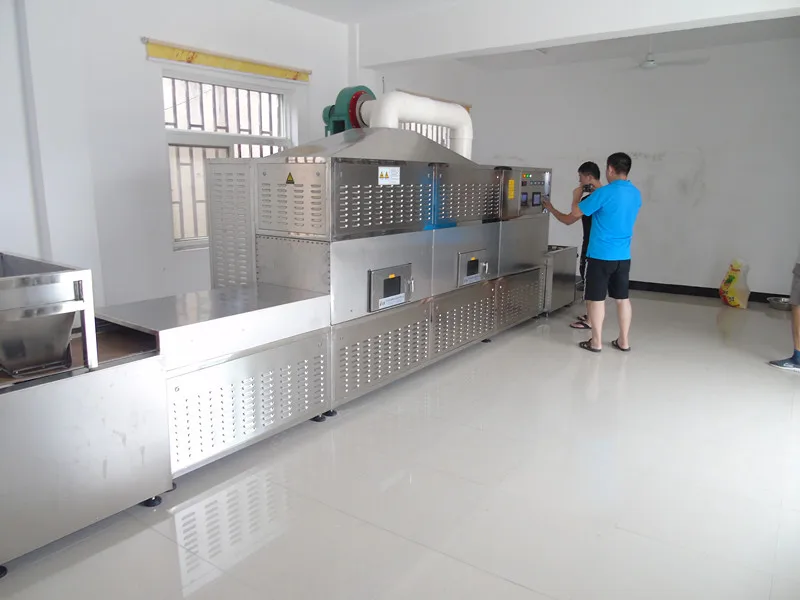Industrial microwave tunnel oven cricket dryer machine crickets drying dehydrator equipment
