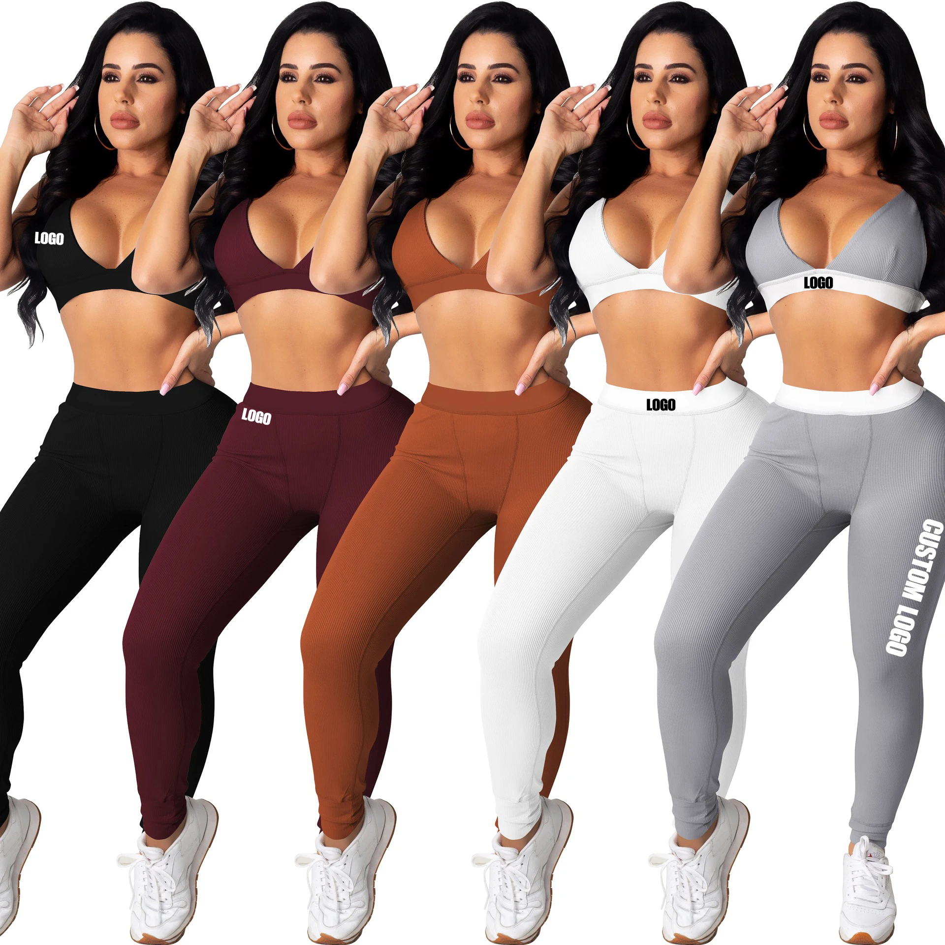 Fitness Wear Yoga Apparels Women Outdoor Bra Tops Gym Wear Sets Blank Sport Yoga Bra and Leggings Set with Custom Logo, Color avaliable
Fitness Wear Yoga Apparels Women Outdoor Bra Tops Gym Wear Sets Blank Sport Yoga Bra and Leggings Set with Custom Logo, Color avaliable