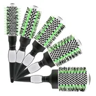 Hot Selling Custom Logo High Temperature Resistance Plastic Round Hair Brush