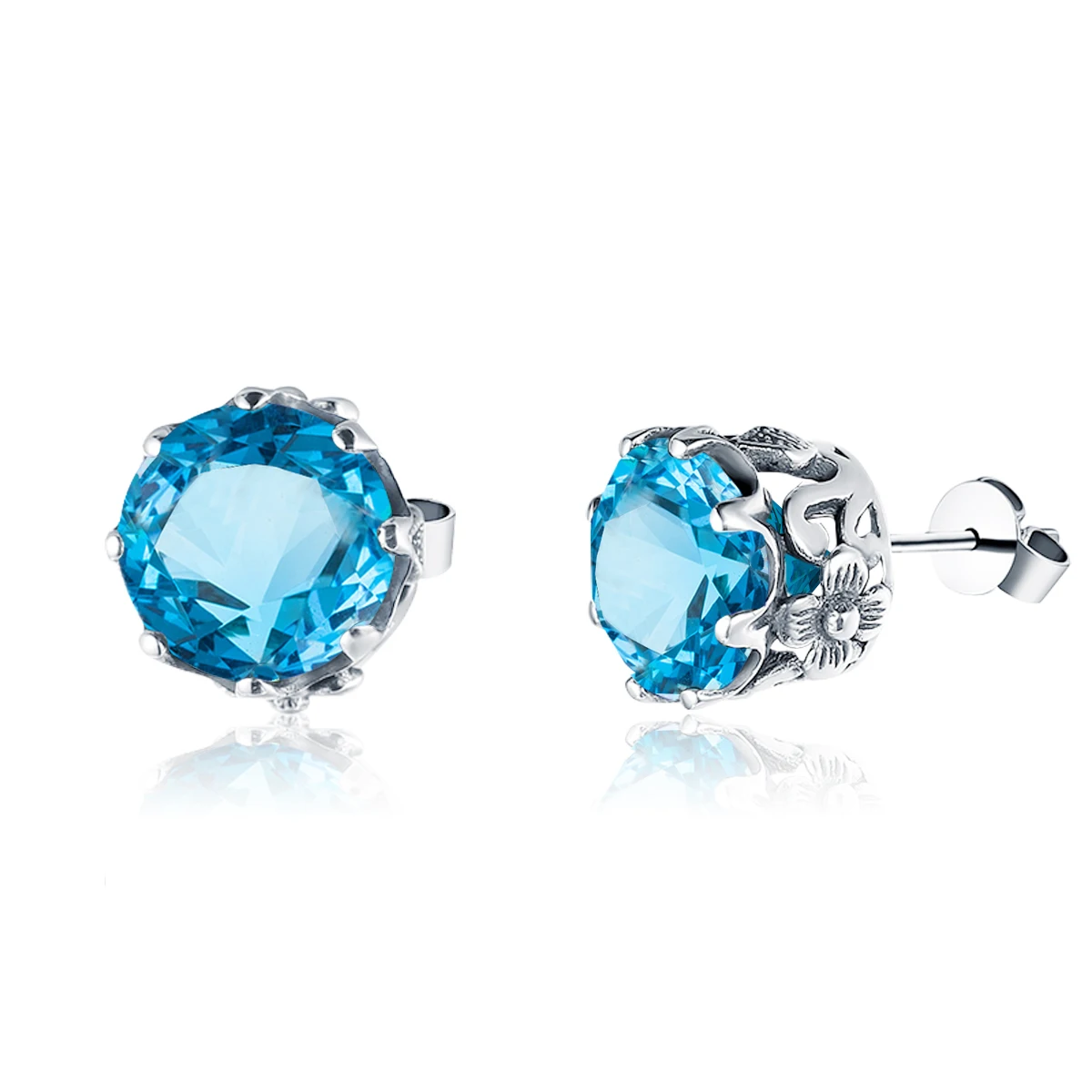 Vintage Real Silver 925 Women Blue Topaz Studs Earring Color Gemstone Christmas Party Pure Silver Earrings Jewelry
Vintage Real Silver 925 Women Blue Topaz Studs Earring Color Gemstone Christmas Party Pure Silver Earrings Jewelry