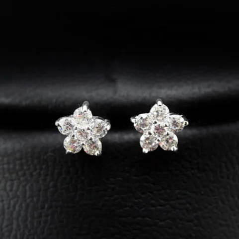 New S925 Silver Flower Lady Style Snow Diamond Female Earrings Girl Earrings Jewelry High Quality, White/oem
New S925 Silver Flower Lady Style Snow Diamond Female Earrings Girl Earrings Jewelry High Quality, White/oem