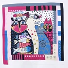 Factory polyester viscose silk twill fabric cover scarf made in China