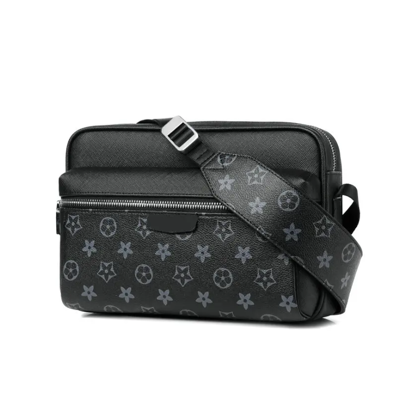 Brand Designer Custom Design Small Black Mens Leather Crossbody Bag for Men, Multi Pockets, Cross Body One Shoulder Bag
Brand Designer Custom Design Small Black Mens Leather Crossbody Bag for Men, Multi Pockets, Cross Body One Shoulder Bag