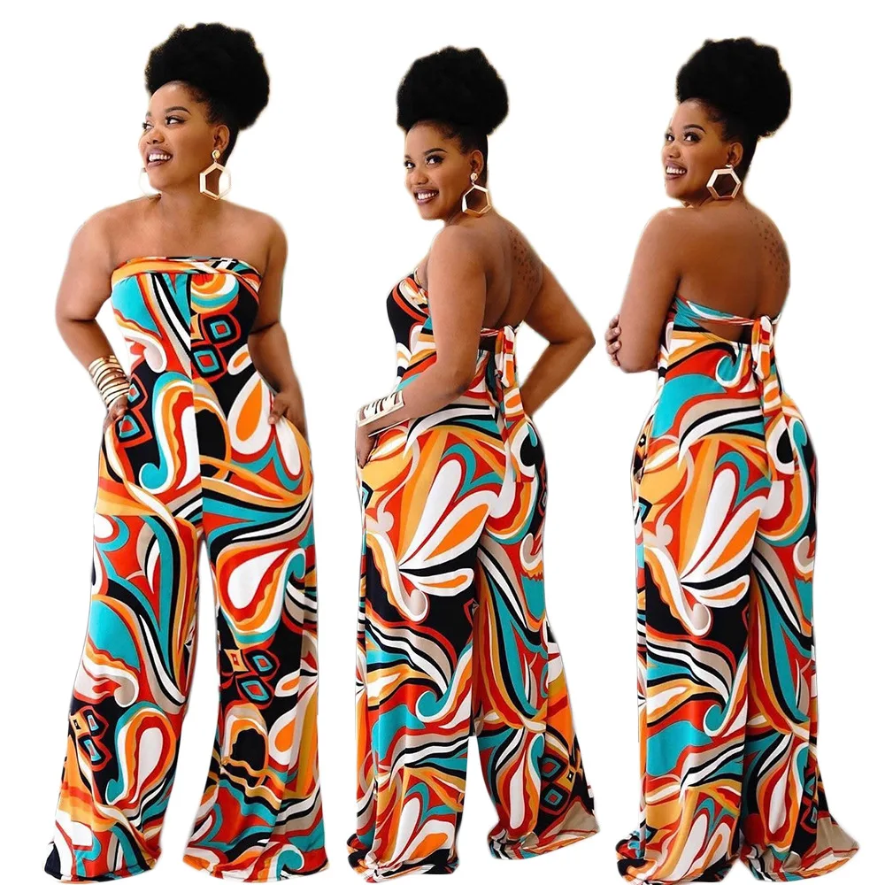 2021 Summer Women Jumpsuits And Rompers Off Shoulder Print Woman Wide Leg One Piece Jumpsuit, Picture
2021 Summer Women Jumpsuits And Rompers Off Shoulder Print Woman Wide Leg One Piece Jumpsuit, Picture