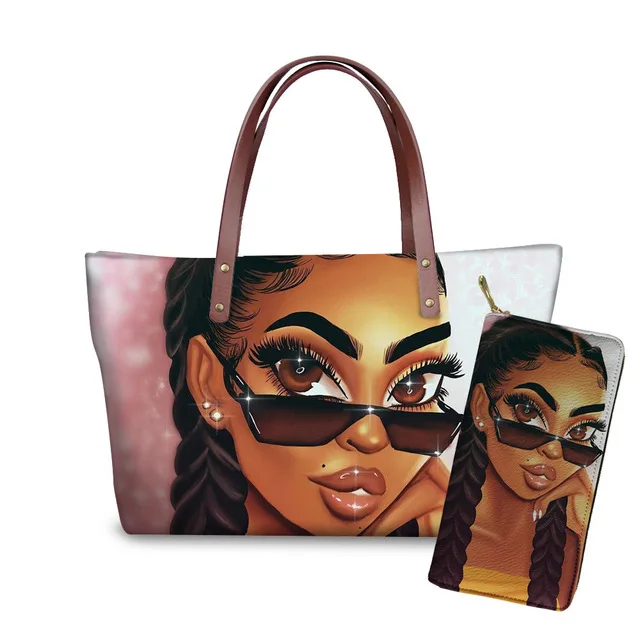Women Trendy Handbags African American Black Girl Print Bags Woman Lady Handbags Famous Brands Neoprene Bags Purses Handbags Set
Women Trendy Handbags African American Black Girl Print Bags Woman Lady Handbags Famous Brands Neoprene Bags Purses Handbags Set