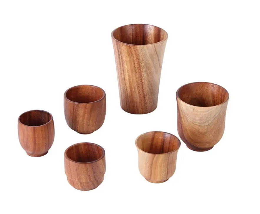 New Classical Handmade Acacia wood mugs tea cup, Brown
New Classical Handmade Acacia wood mugs tea cup, Brown