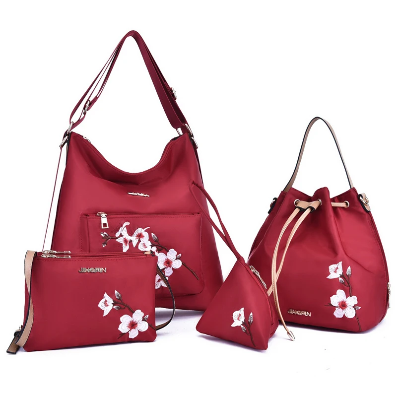 Fashion embroidery single shoulder 4 pcs lightweight tote bags purses and handbags set, 34*12*31cm(handbag)
Fashion embroidery single shoulder 4 pcs lightweight tote bags purses and handbags set, 34*12*31cm(handbag)