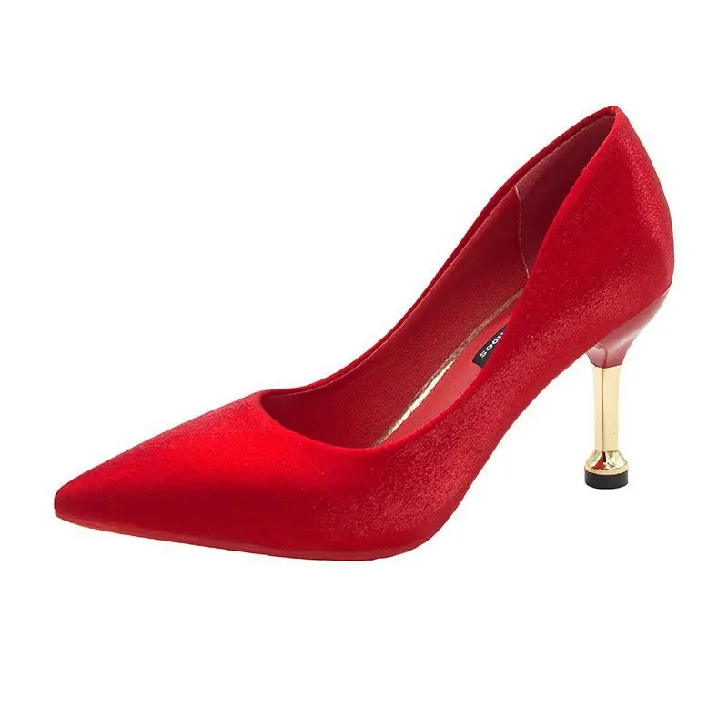 Wholesale custom good quality thin heels pointed hollow girl high heel pumps shoes, Beige/black/red
Wholesale custom good quality thin heels pointed hollow girl high heel pumps shoes, Beige/black/red