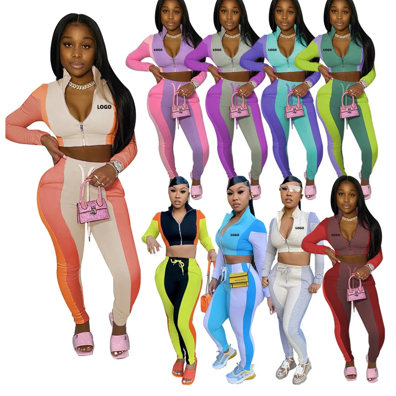 CH8 2021 tops fashionable fall outfits zipper top women fashion trendy crop set tracksuits casual two piece sets for woman
CH8 2021 tops fashionable fall outfits zipper top women fashion trendy crop set tracksuits casual two piece sets for woman