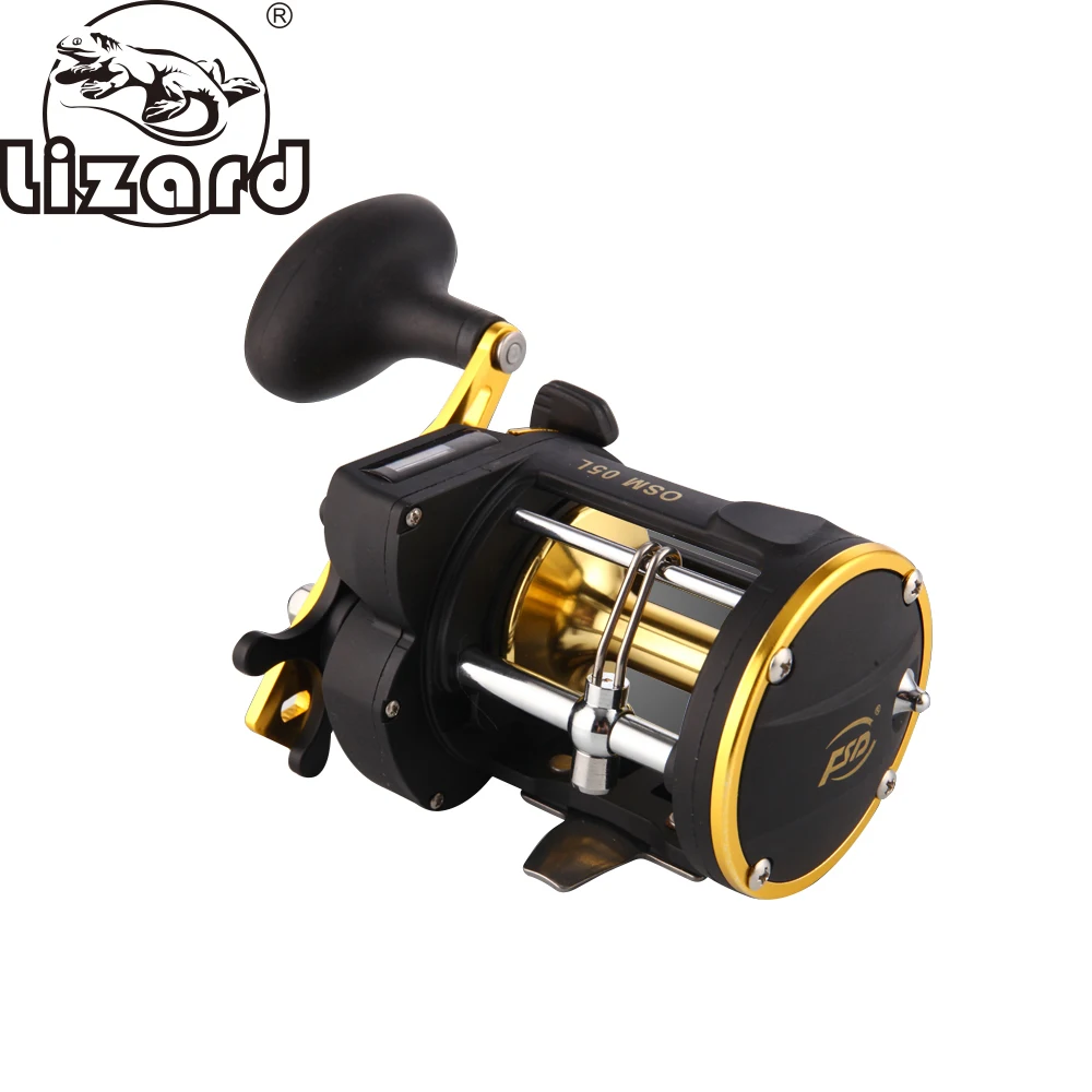 Lizard Fishing Power Line Counter Trolling Fishing Reels OSM05L Multiplier Reels, Black+yellow
Lizard Fishing Power Line Counter Trolling Fishing Reels OSM05L Multiplier Reels, Black+yellow