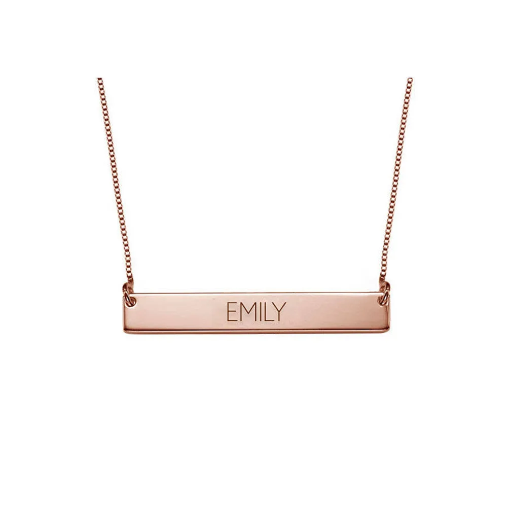 Silver Necklace Rose Gold Custom Name Bar Nameplate Necklace Personalized Bar Layering Bar Horizontal Skinny, Silver / gold / black / black / rose gold / blue ...
Silver Necklace Rose Gold Custom Name Bar Nameplate Necklace Personalized Bar Layering Bar Horizontal Skinny, Silver / gold / black / black / rose gold / blue ...