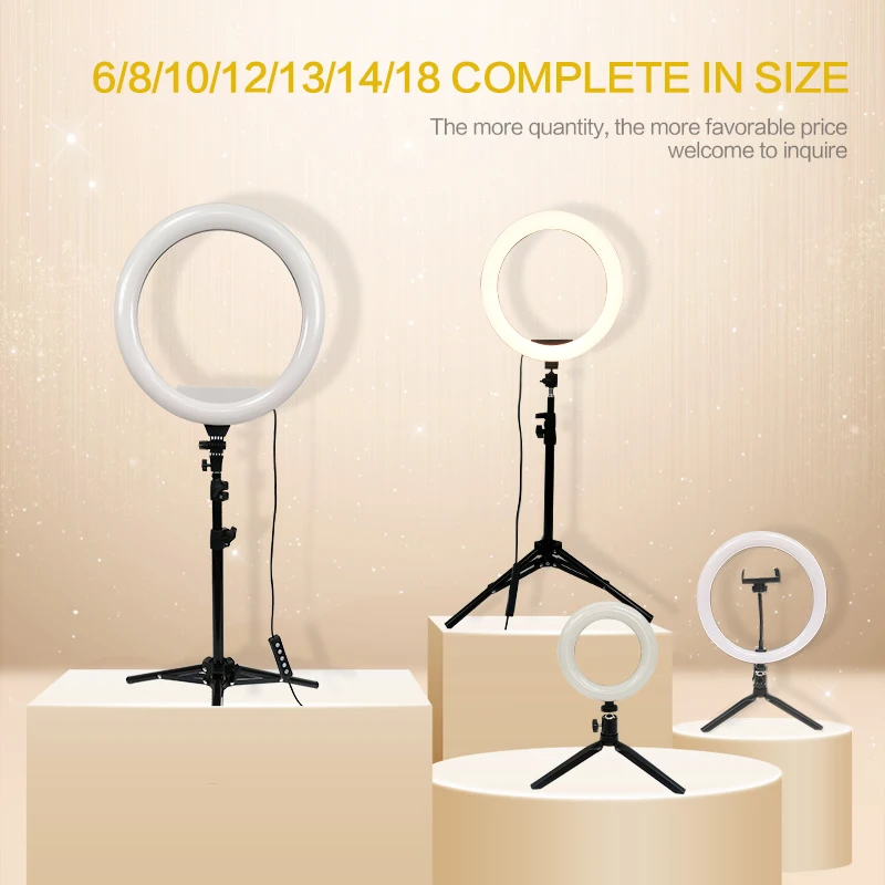Popular Portable 6 inch ring light with stand Circle Ring Selfie Led Photographic Ring Light for Youtube live show
Popular Portable 6 inch ring light with stand Circle Ring Selfie Led Photographic Ring Light for Youtube live show