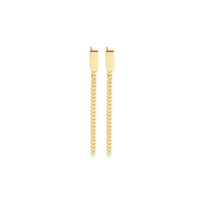 Fashionable Stud Earring Long Tassel Drop Chain Jewelry Sterling Silver Earring For Women, Gold
Fashionable Stud Earring Long Tassel Drop Chain Jewelry Sterling Silver Earring For Women, Gold