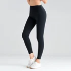 Manufacturer High Waist No Panties Nylon Fitness Apparel Sports tight running dri fit Leggings For Women Yoga Pants