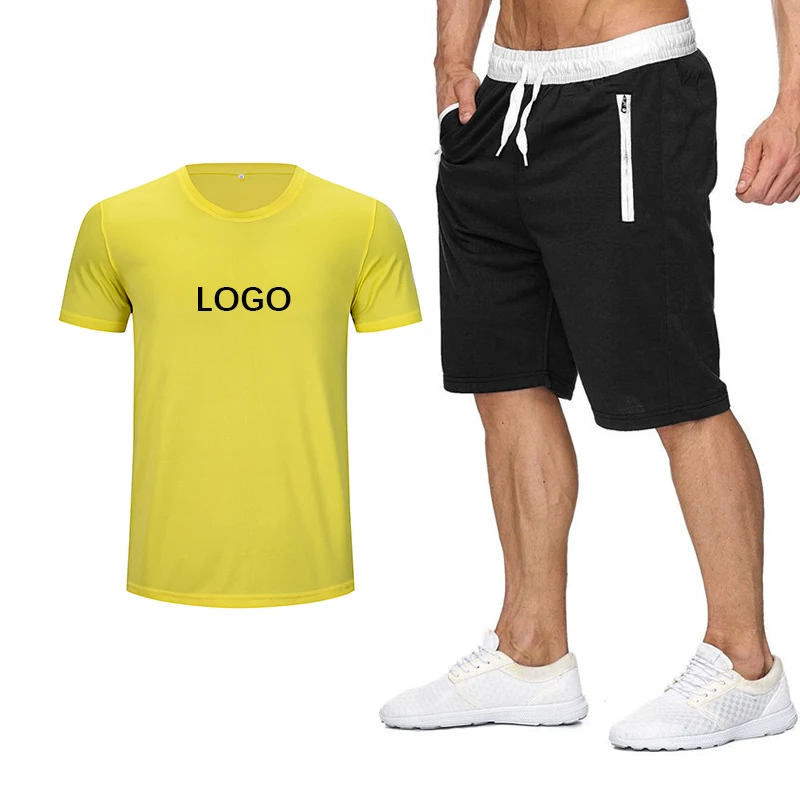 Wholesale Summer Men Set 2PC Sports Wear Tracksuit Short Sleeve T shirt+Shorts Men 2 Pieces Suits
Wholesale Summer Men Set 2PC Sports Wear Tracksuit Short Sleeve T shirt+Shorts Men 2 Pieces Suits