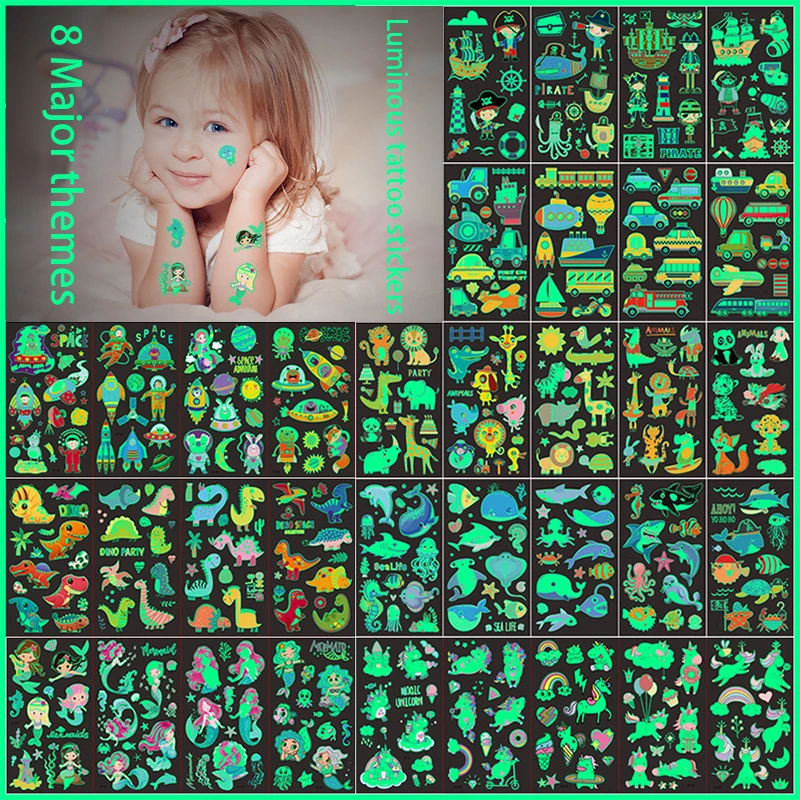5pcs 3D Cool Cartoon Luminous tattoos Waterproof Temporary Tattoos Stickers Cartoon Design Kids Child Body Art Make Up Tools
5pcs 3D Cool Cartoon Luminous tattoos Waterproof Temporary Tattoos Stickers Cartoon Design Kids Child Body Art Make Up Tools