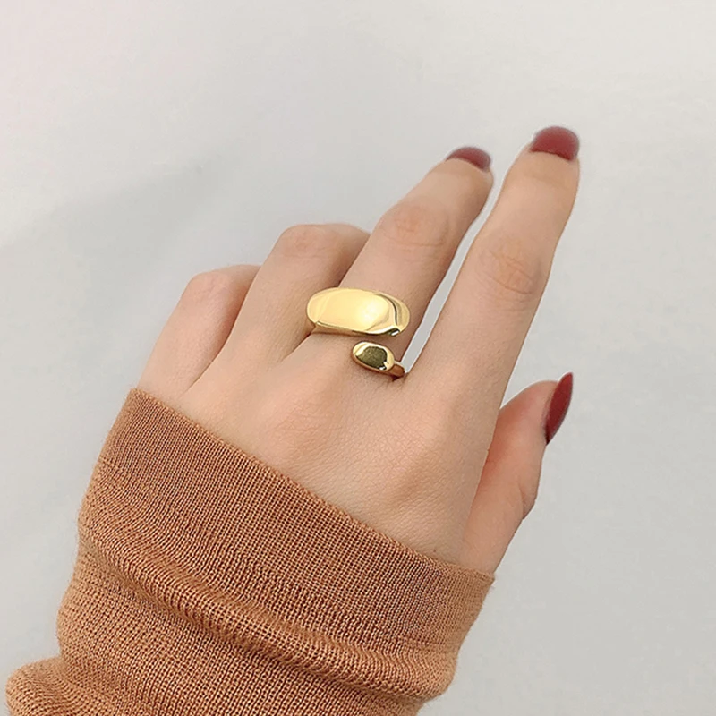 Irregular Circle Brass Gold Rings Shiny Plain Geometric Rings for Women French Minimalist Stacking Ring Adjustable 2020 Jewelry
Irregular Circle Brass Gold Rings Shiny Plain Geometric Rings for Women French Minimalist Stacking Ring Adjustable 2020 Jewelry