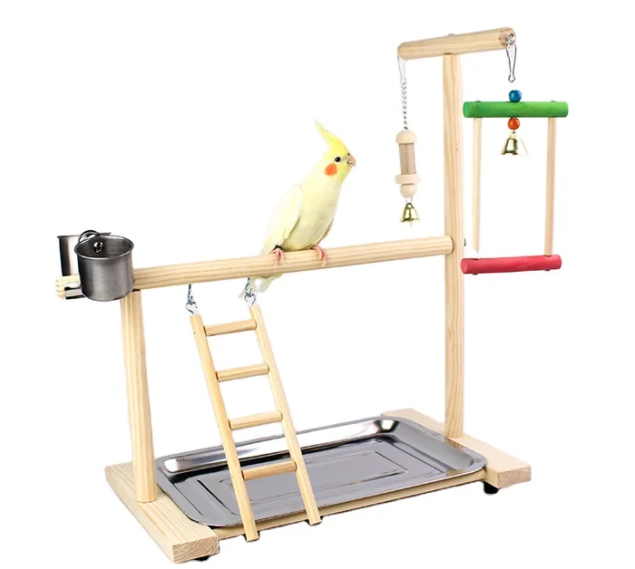 Bird supplies parrot toys Parakeet & Small Bird Activity Center, Medium, Nature