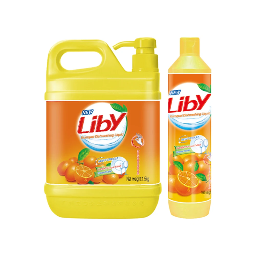 Liby, a big brand in guangzhou, sells 450ml lemon detergent at the Canton fair, Transparent
Liby, a big brand in guangzhou, sells 450ml lemon detergent at the Canton fair, Transparent