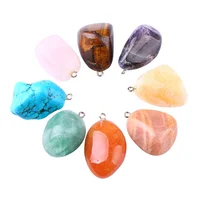 

Hot sell mixed gemstone tumble stone pendant with Low MOQ fast delivery