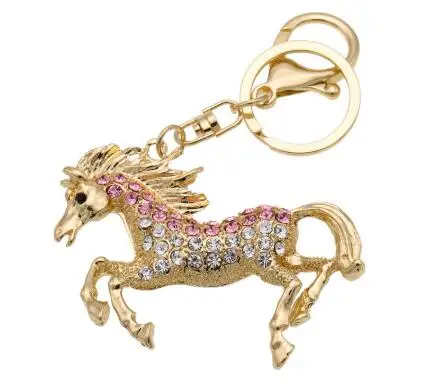 New Arrival Rhinestone Gold Color Horse Pendants KeyChain For Men Women Purse Bag Keyring Souvenirs Gift
New Arrival Rhinestone Gold Color Horse Pendants KeyChain For Men Women Purse Bag Keyring Souvenirs Gift