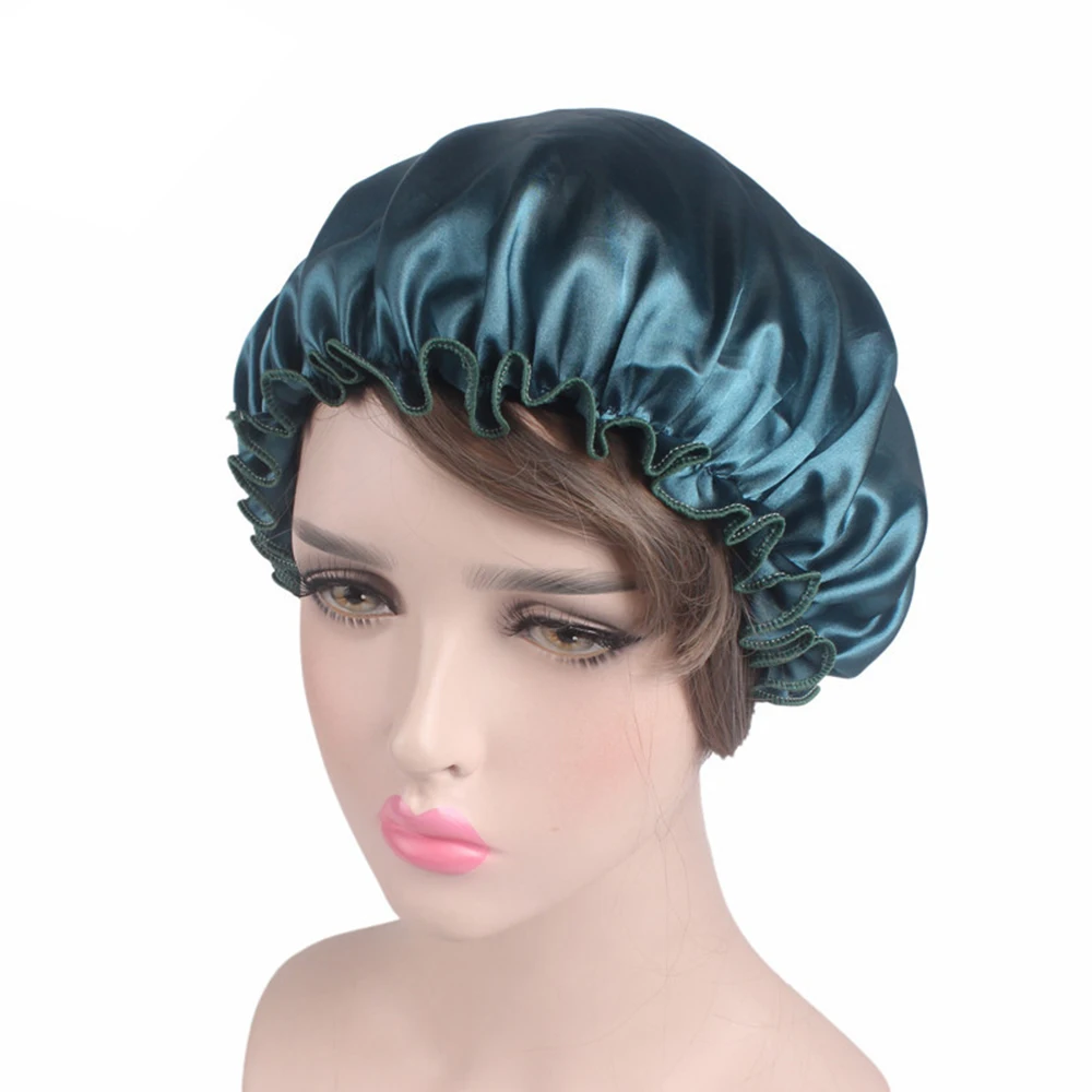 Women Satin Hair Bonnet Cap Show Hat Cap Elastic Femme Lady Cap Hat For Bath Silk Head Cover Wide, Coloured
Women Satin Hair Bonnet Cap Show Hat Cap Elastic Femme Lady Cap Hat For Bath Silk Head Cover Wide, Coloured