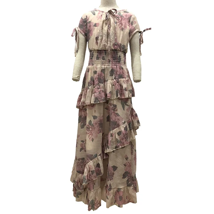 2019 New Girls Dress Tie Short Sleeve Lace Front Floral print O-neck flower girl dresses, Customized
2019 New Girls Dress Tie Short Sleeve Lace Front Floral print O-neck flower girl dresses, Customized
