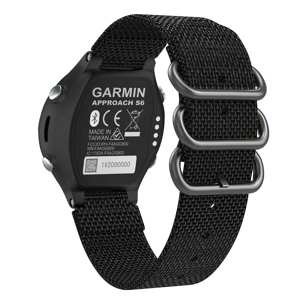 

Nylon Watch Bands For Garmin Approach S6/Forerunner 220/230/235/620/630 Protruding Head Style Nylon Watch Wristband