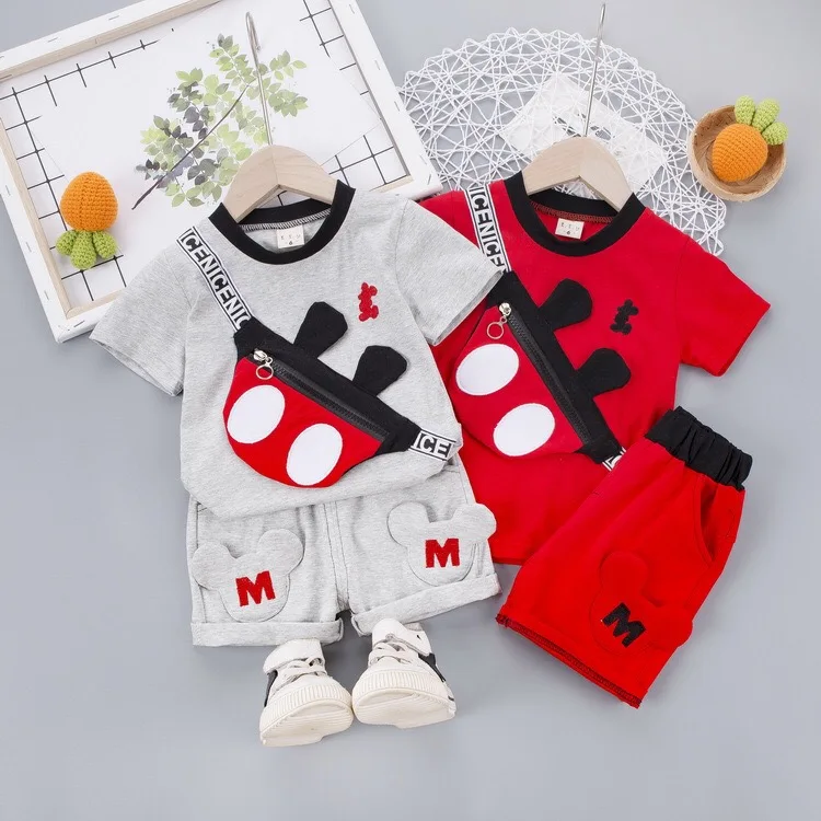 Wholesale new fashion summer casual cartoon bag Boys 2 Pieces Clothing Set short sleeves T shirt + pants for kids, Picture shows
Wholesale new fashion summer casual cartoon bag Boys 2 Pieces Clothing Set short sleeves T shirt + pants for kids, Picture shows