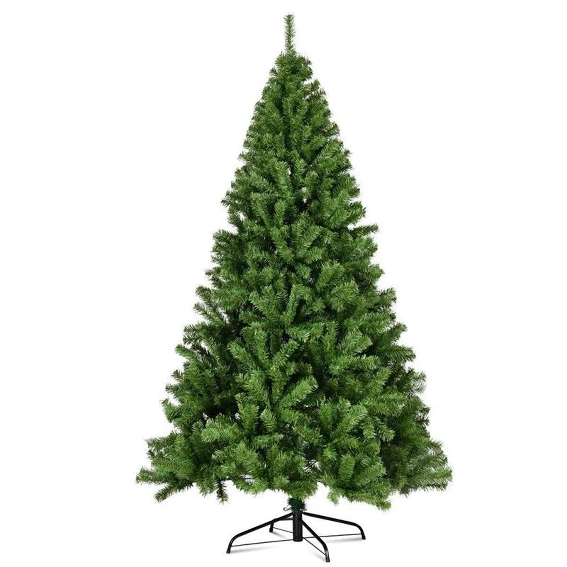 7ft зеленый ПВХ Рождество оптовая цена елка
